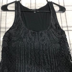Black Express lace tank